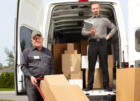 Student removals team planning a move in Merton near residential streets