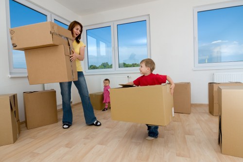 Local removal van ready for a Merton property move