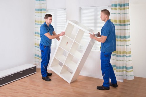 Safe and organised removals van loading process