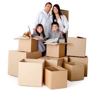 Professional movers carrying office furniture in Merton